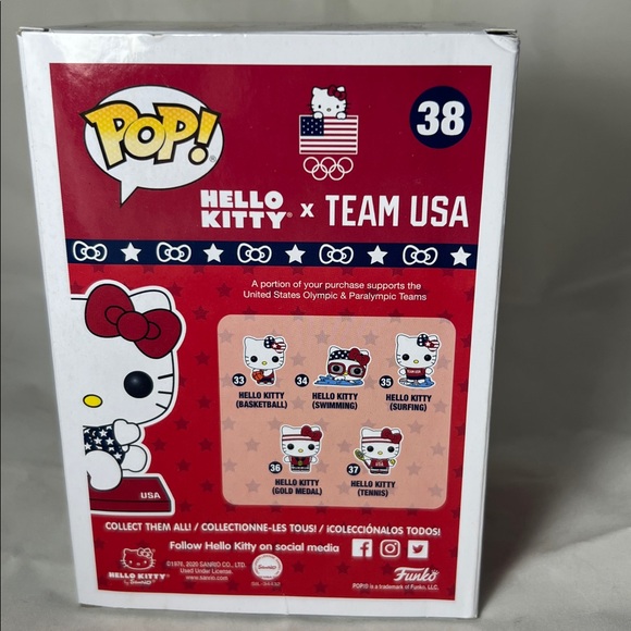 Funko Pop Hello Kitty Team USA Target Exclusive Gymnast 38 - Picture 4 of 7